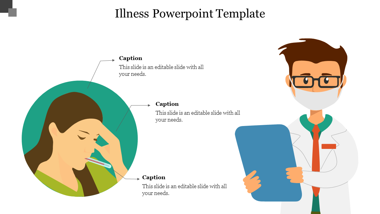 Informative Illness PowerPoint Template Themes Design